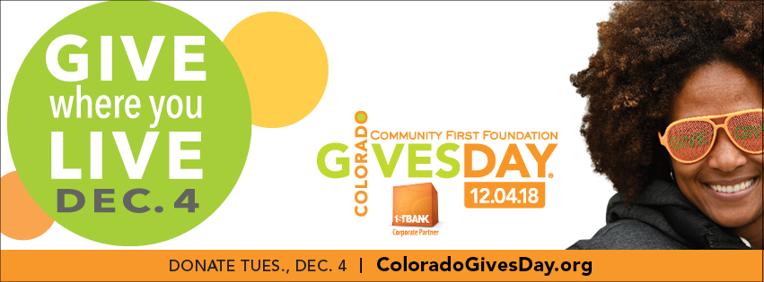 Colorados Gives Day Graphic asking you to "Give where you live."