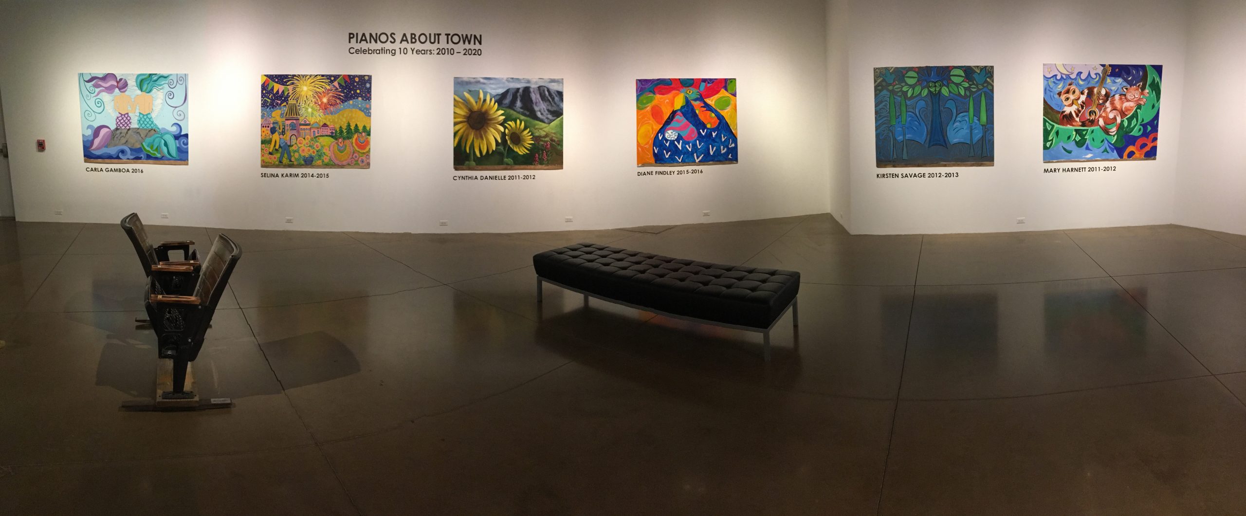 Pianos About Town exhibit