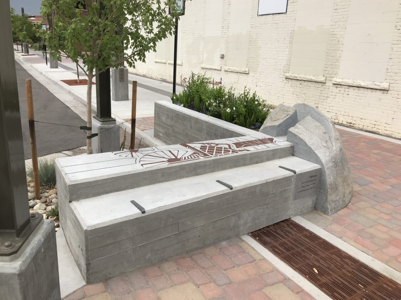 The wayside of Conveyance representing the mill race.