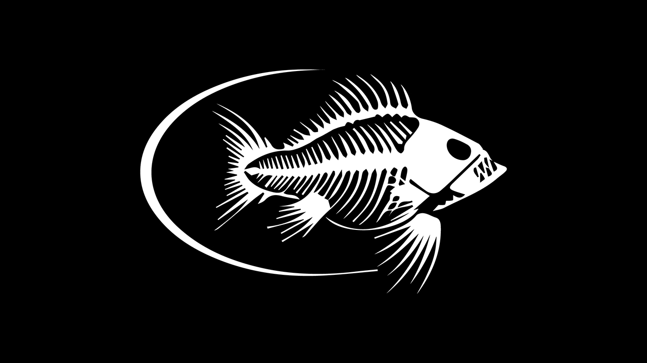 F3T fish bones logo.